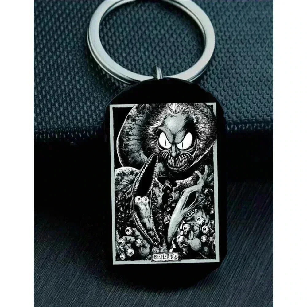 Beetlejuice Sandworm Horror Movie Hot Art Keychain
